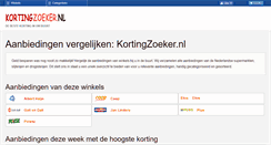 Desktop Screenshot of kortingzoeker.nl