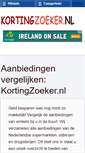 Mobile Screenshot of kortingzoeker.nl